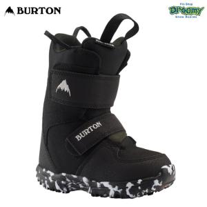 BURTON バートン Toddlers' Mini Grom Snowboard Boots 106451 ミニグロム スノーボードブーツ Room-To-Grow オールマウンテン キッズ トドラー Black 正規品｜dreamy1117