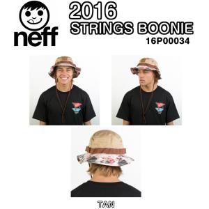 NEFF　ネフ 　STRINGS BOONIE　16P00034　TAN　キャップ　帽子　ハット　メンズ　2016モデル　正規品｜dreamy1117