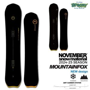 24-25 NOVEMBER ノベンバー MOUNTAINFOX マウンテンフォックス AMTキャンバー ディレクショナル オールマウンテン 国産 オガサカ スノーボード 板 正規品｜dreamy1117