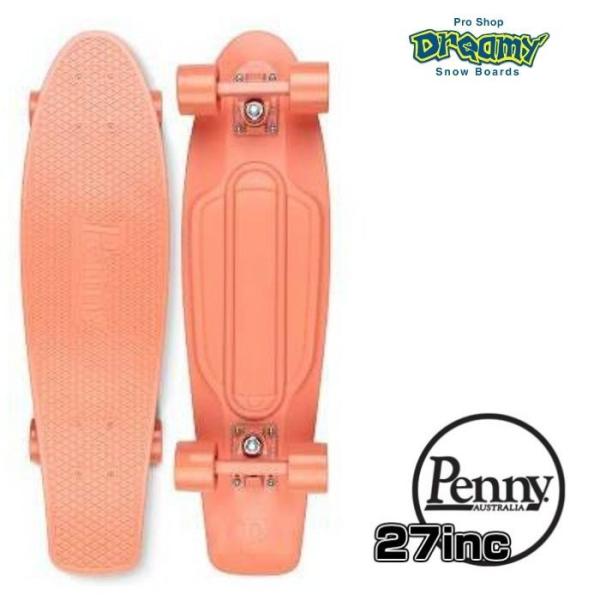 Penny ペニースケートボード  新色 CoralPink 27インチ 特殊プラスティック ウィー...