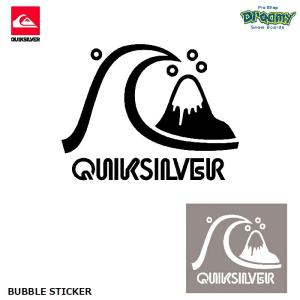 QUIKSILVER クイックシルバー BUBBLE STICKER QOA215322 転写ステッカー H15cm x W18.5cm ブランド ロゴ 正規品｜dreamy1117