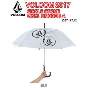 VOLCOM　ボルコム　CIRCLE STONE VINYL UMBRELLA　D67117JC　CLR　ビニール傘　60cm　8本骨　2017モデル　正規品｜dreamy1117