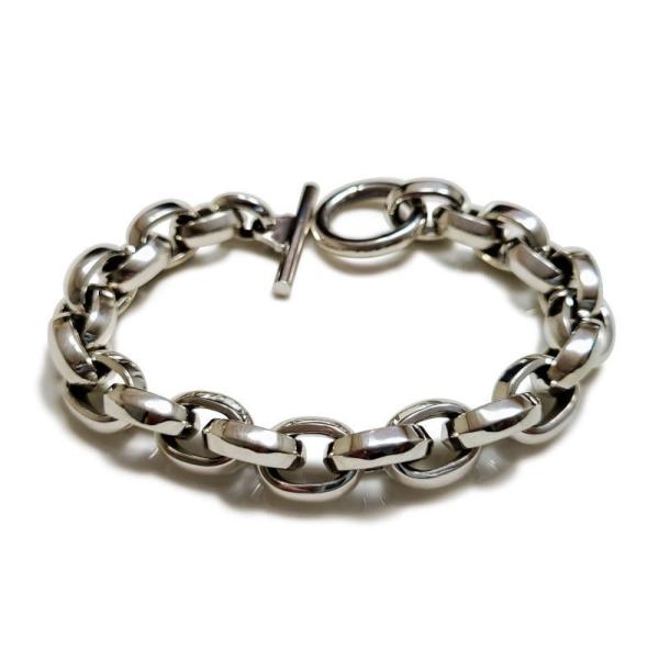 送料無料 db-025L【drive シルバーアクセサリー】 ドライヴ  ヘビーオーバルリンクブレス...