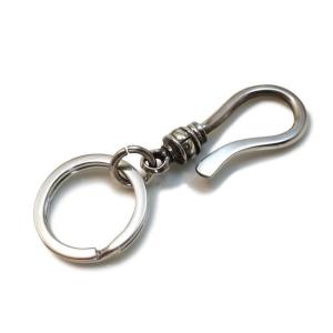 【DREDLINE限定】バレルキーフック キーリング付き キーチェーン silver925 シルバー925 シルバーアクセ 二重カン フック単品｜dredline