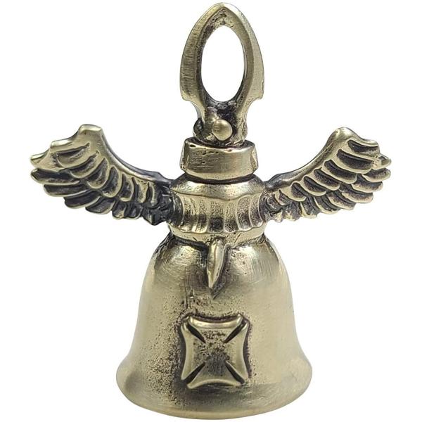 ドライヴ dk008 ガーディアンベルエンジェルキーチェーンブラス真鍮 メンズ ベル 魔よけ バイカ...
