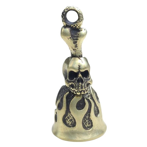 ドライヴ dk016 ガーディアンベルHELLキーチェーンブラス真鍮 メンズ ベル 魔よけ バイカー...