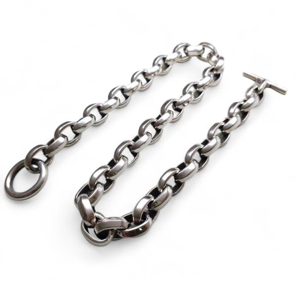 drive シルバーアクセサリー dn-004 ヘビーオーバルリンクネックレス 50cm メンズ s...