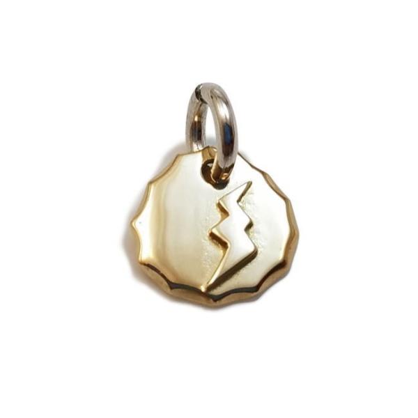 【送料無料】nn-013 k18メタル 雷メタル ゴールド シルバー ネックレス レディース メンズ...