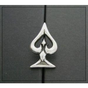 (送料無料)　drive　pin-03　ゴシックエースピンバッジ　silver925