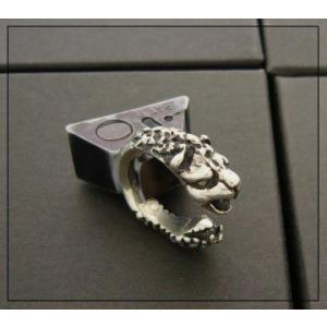 (送料無料)　drive　r-09　ライオン＆スネークキマイラ　シルバーリング　フリーサイズ　sil...