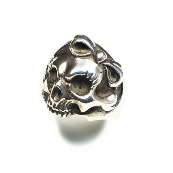 送料無料 【drive シルバーアクセサリー】ドライヴ dr-050ゴスロリスカルリングシルバーリン...