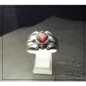 (送料無料)　drive　r-53gnt　ジェミニII　ストーンリング　silver925　ガーネッ...