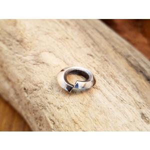 【線径3.0mm内径6.5mm】svp-18 シルバー925 刻印無し 山切り丸カン １個売り パー...