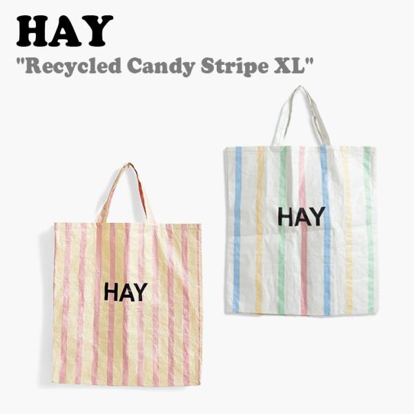 ヘイ トートバッグ HAY レディース Recycled Candy Stripe XL リサイクル...