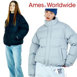 アメス ワールドワイド ダウンジャケット Ames Worldwide 正規販売店 AMES DOWN PUFFER JACKET ダウン パファー ジャケット 全2色 AM2CWUB900AGR/BK ウェア｜drescco