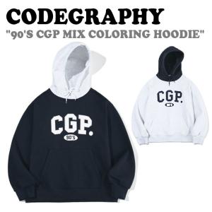 コードグラフィー パーカー CODEGRAPHY メンズ レディース 90'S CGP MIX COLORING HOODIE ミックス カラーリング フーディ 全2色 CBCFUTH120 CBCS1TH022 ウェア｜drescco