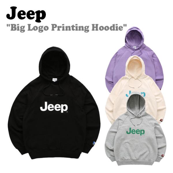 ジープ パーカー Jeep Big Logo Printing Hoodie ビッグ ロゴ プリンテ...