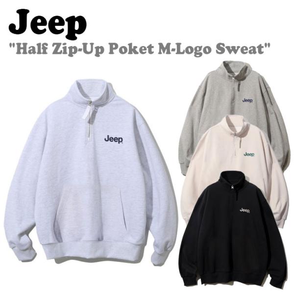 ジープ トレーナー Jeep Half Zip-Up Poket M-Logo Sweat ハーフ ...