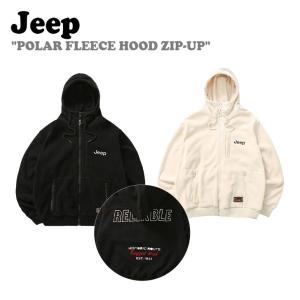 ジープ アウター Jeep 男の子 女の子 POLAR FLEECE HOOD ZIP-UP ポーラー フリース フード ジップアップ 全2色 KM4TZU199BK/IV ウェア｜drescco