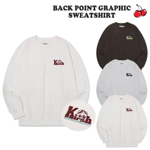 キルシー 韓国 トレーナー KIRSH 正規販売店 BACK POINT GRAPHIC SWEAT...