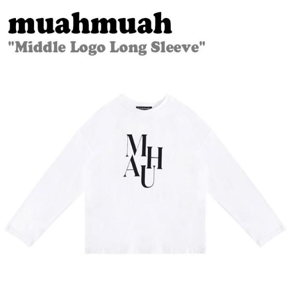 ムアムア ロンT muahmuah ムーアムーア レディース Middle Logo Long Sl...