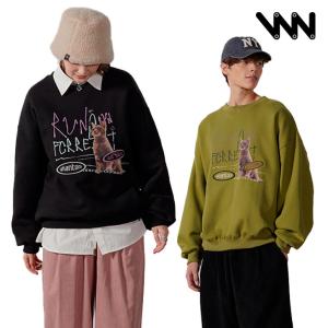 WVプロジェクト 裏起毛 トレーナー WV PROJECT 正規販売店 Phantom Forest Sweatshirt ファントム フォレスト スウェットシャツ 全3色 MJMT7690 ウェア｜drescco