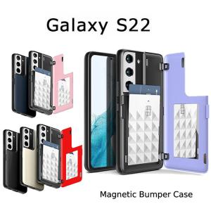 Galaxy S22 5G ケース 韓国 GalaxyS22 SC-51C SCG13 カード パステル シンプル S225G カード ポケット カバー 収納 Mercury MAGNETIC DOOR BUMPER｜drescco