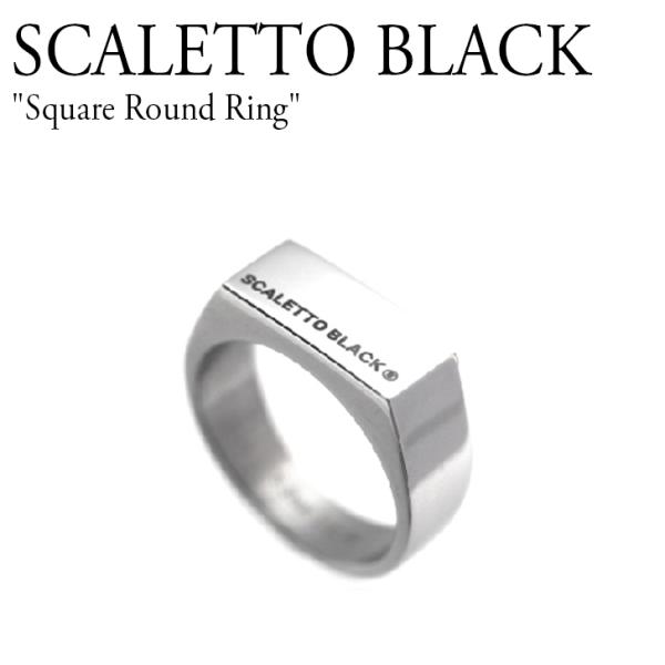 スカーレットブラック リング 指輪 SCALETTO BLACK Square Round Ring...