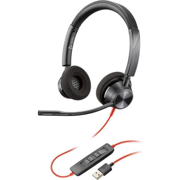 代引不可 Poly Blackwire 3320 USB-A 両耳 有線 日本HP 76J16AA