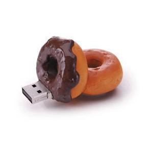 グリーンハウス USBフラッシュメモリ ファストフード 2GB 「チョコドーナツ」 GH-UFD2GF-DC｜dresma