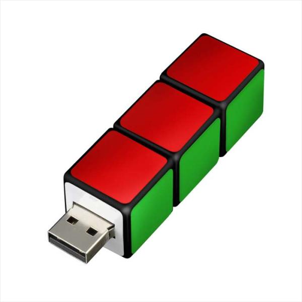 グリーンハウス USBフラッシュメモリ キューブ型 4GB GH-UFD4GRBC