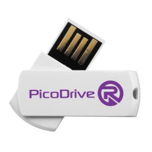 グリーンハウス 回転式キャップを採用したUSBメモリー PicoDrive R 16GB GH-UFD16GRM｜dresma
