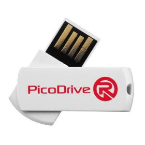 グリーンハウス 回転式キャップを採用したUSBメモリー PicoDrive R 32GB GH-UFD32GRM｜dresma