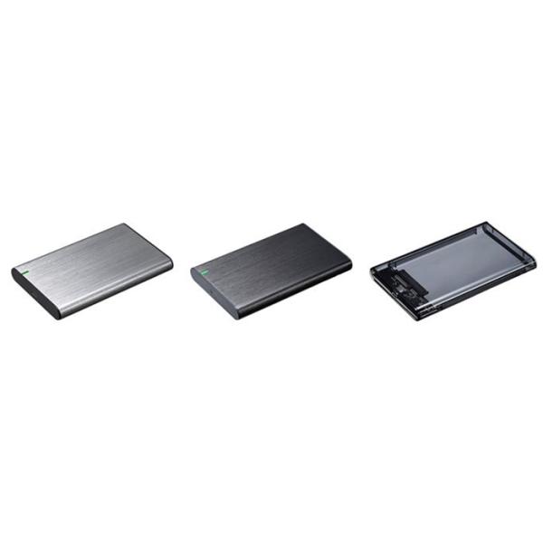 外付けドライブケース USB3.1 Gen.2対応 2.5インチ 高速転送 コンパクト 便利 グリー...