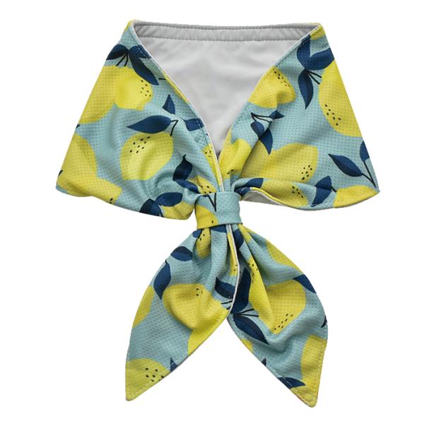 LEMON クールスカーフ BLUE GRAY UVカット98％ 首周り 暑さ対策 熱中症対策  現...