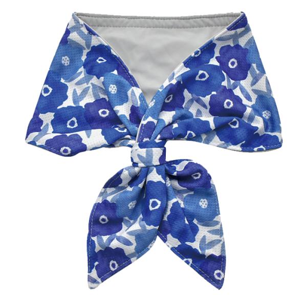 FLEUR クールスカーフ BLUE UVカット98％ 首周り 暑さ対策 熱中症対策  現代百貨 A...