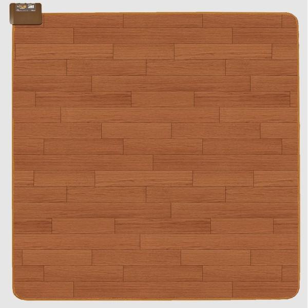 電気カーペット 2畳 フローリング調 表面防水素材 ブラウン コウデン CWC201H-BW