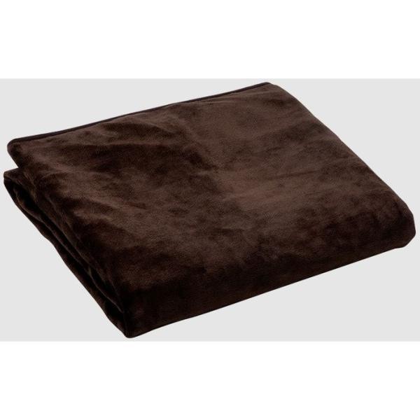 KODEN 電気毛布 掛け 敷き シングル 188×130cm フランネル ブラウン 洗える 室温セ...