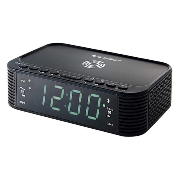 即日出荷 ワイヤレス スマホ充電 クロックラジオ Bluetooth機能付き 余計なコードもなくなり...