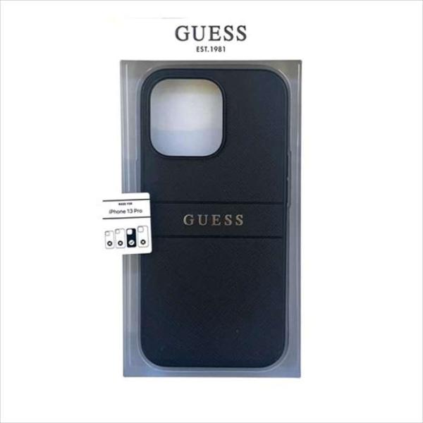 GUESS 公式ライセンス iPhone 13 Pro 6.1インチ 3眼モデル サフィアーノPUレ...