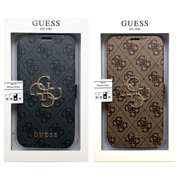 GUESS iPhone 13 Pro 6.1 3眼 手帳型ケース エアージェイ GUBKP13L4...