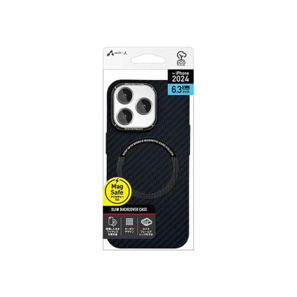 iPhone16 Pro用 MagSafe充電対応 薄型＆スリム背面ケース CBM  エアージェイ ...
