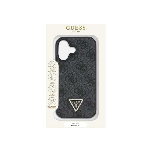 GUESS（ゲス） iPhone16用  背面ケース GUESS GUHCP16SP4TDPK