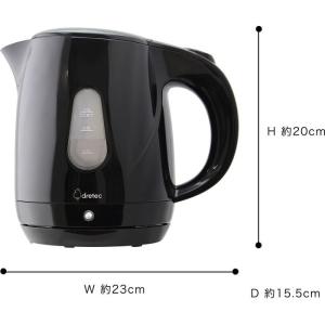 電気ケトル 「プロム」 1.0L 広口設計 フ...の詳細画像2