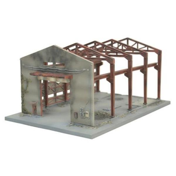 DCM01 1/144スケール 破壊された工場 鉄道模型 ジオラマ ストラクチャー TOMYTEC ...