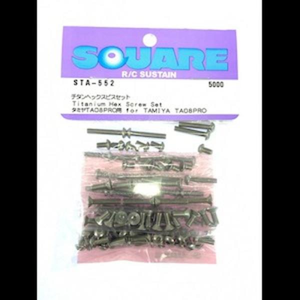 STA-552 チタンヘックスビスセット(タミヤTA08PRO) スクエア 454388051838...
