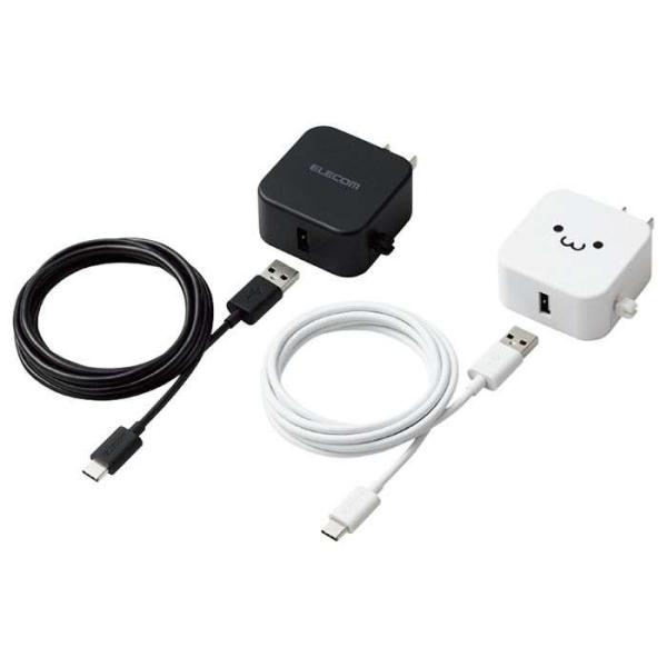 代引不可 AC充電器 2.4A 12W USB Type-C to USB Aケーブル付属 1.5m...