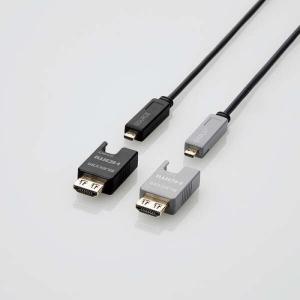 代引不可 HDMIケーブル 長尺 10m アクティブオプティカル 4K(60P)対応 エレコム DH-HDLOB10BK