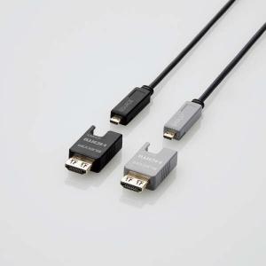 代引不可 HDMIケーブル 長尺 30m アクティブオプティカル 4K(60P)対応 エレコム DH-HDLOB30BK