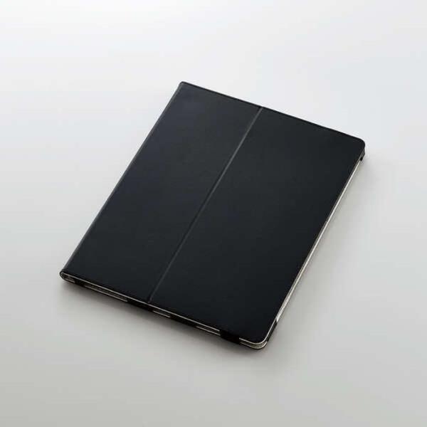 あすつく 代引不可 iPad Pro 12.9 第5世代 ソフトレザーケース 手帳型 ブラック エレ...
